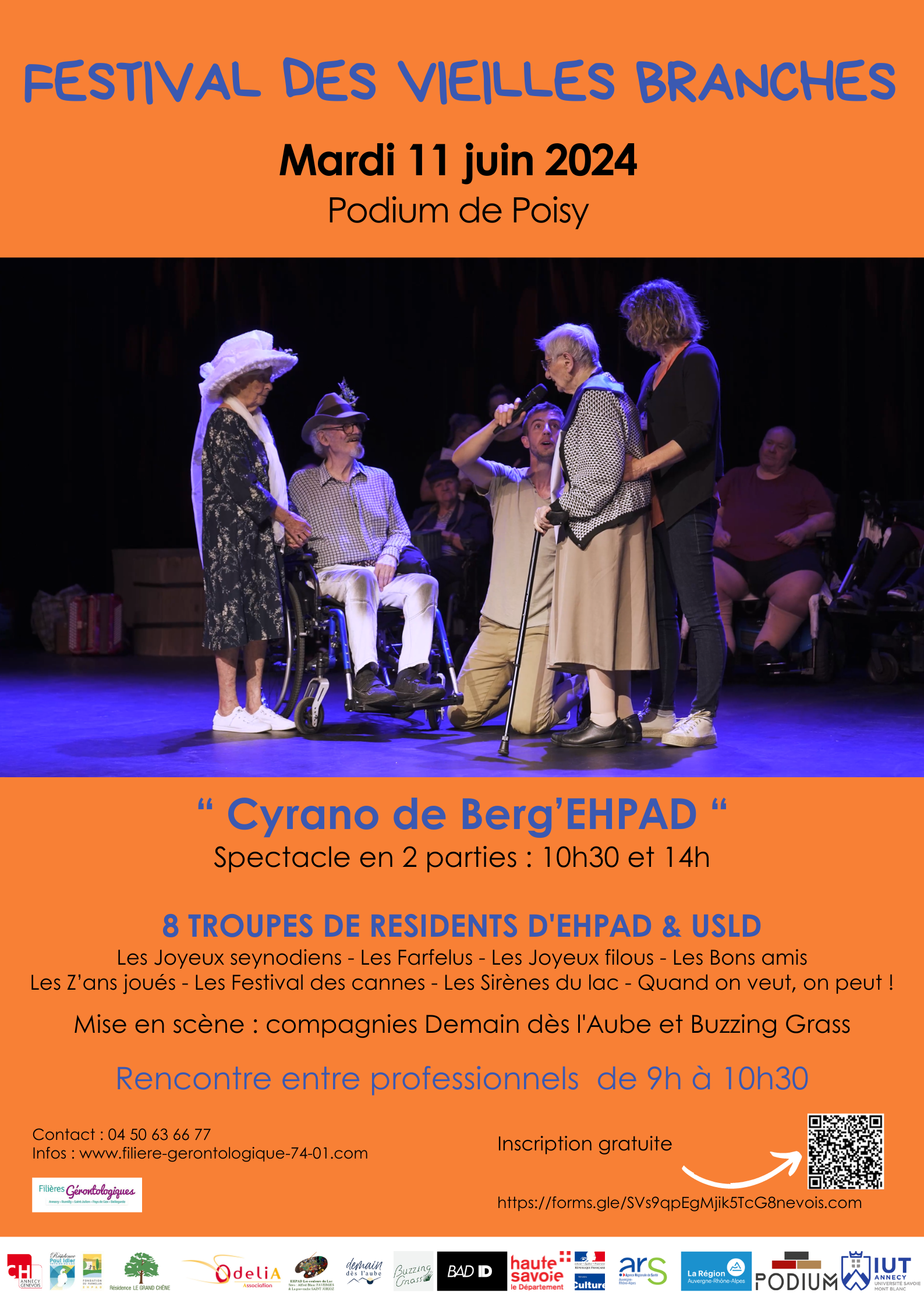 Festival des Vieilles Branches « Théâtre, danse et rencontre entre professionnels » – 11 juin 2024- Poisy